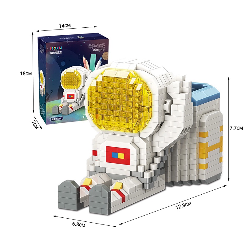 Hộp Bút Ma Thuật Sáng Tạo Hình Phi Hành Gia Hoạt Hình Kingdom MY97017
