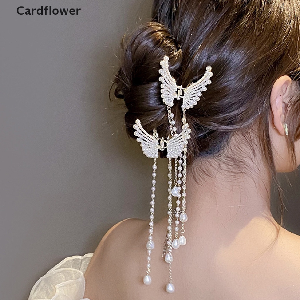 Kẹp Tóc Hình Bướm Đính Ngọc Trai Thời Trang Cho Nữ