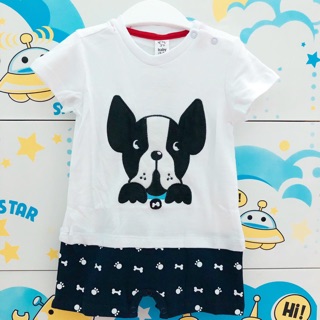 Body giả bộ hãng Baby Club xuất hoạ tiết cún thêu