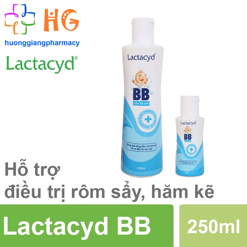 Sữa tắm gội trẻ em Lactacyd Milky, Lactacyd BB - Bảo vệ kép, sữa tắm rôm sảy, dưỡng da cho bé.