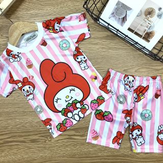 ĐỒ BỘ THUN LẠNH 3D- SIZE ĐẠI BÉ GÁI( 20-35KG)