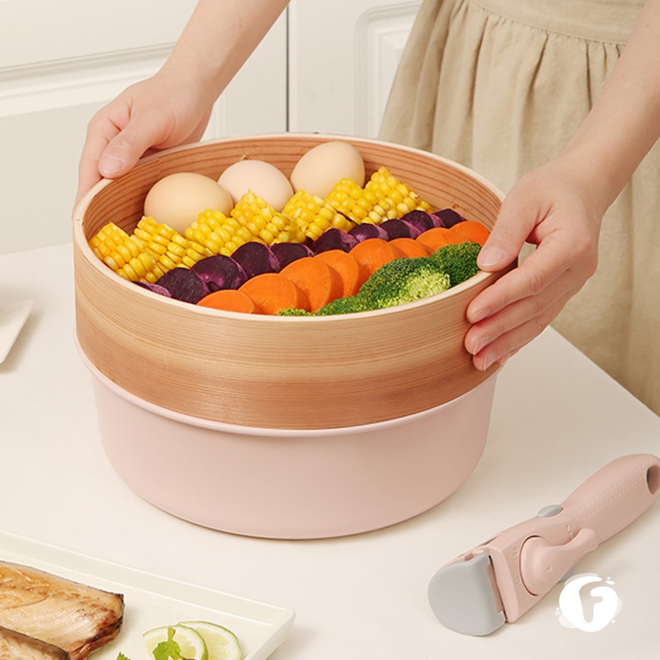 Bộ nồi chống dính Korea Kims cook  với Tay cầm có thể tháo rời Năm màu