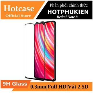 Miếng dán kính cường lực full màn hình 111D cho Xiaomi Redmi Note 8 (siêu mỏng chỉ 0.3mm) - Hàng nhập khẩu