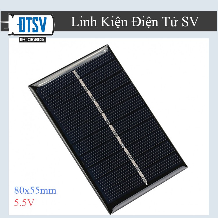 Pin Mặt Trời 5.5V - 80x55mm