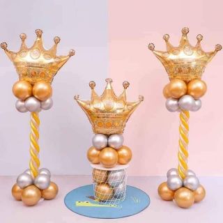 Bóng kiếng hình vương miệng trang trí đồ chơi cho bé.