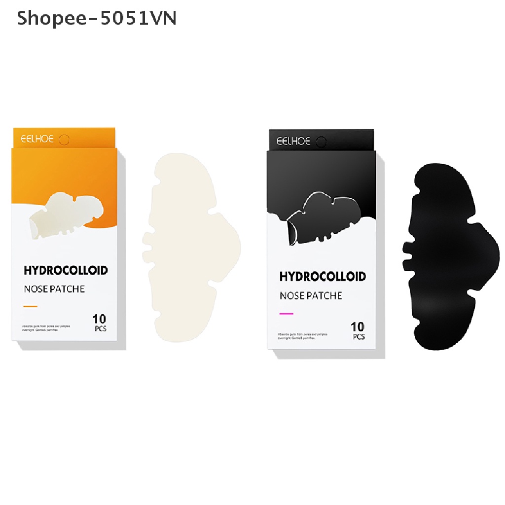 Set 10 miếng dán mũi lột mụn đầu đen Hydrocolloid làm sạch sâu chăm sóc da