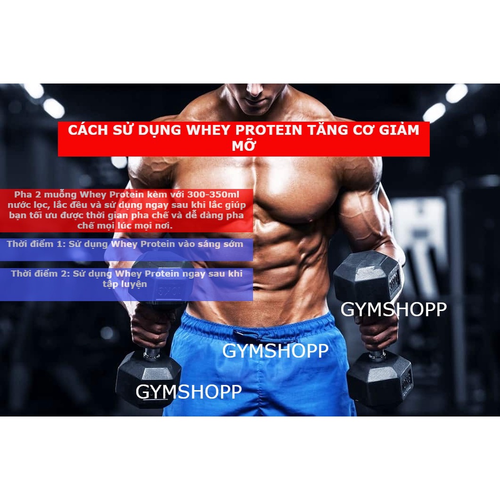 1KG WHEY PROTEIN ISOLATE - Bổ sung protein, ít calories, ít béo, tăng cơ