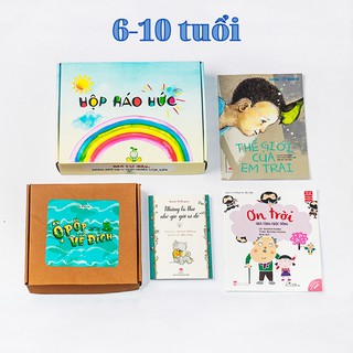 Hộp háo hức TÌNH YÊU THƯƠNG, 6-10 tuổi, Combo 3 cuốn sách, Set trò chơi ỘP ỘP VỀ ĐÍCH, T420