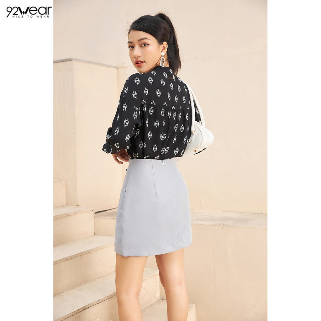 Chân váy ngắn nữ 92WEAR ( 3 MÀU) đủ size, dáng A Tà Bung Cạp Liền JAW0838 | BigBuy360 - bigbuy360.vn