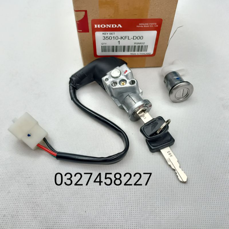 Bộ ổ khóa, công tắc điện xe WAVE THÁI  zin chính hãng
