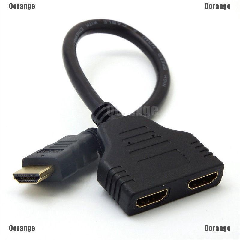 Cáp dây chia cổng video 2 trong 1 cho MT 1080P 2Port HDMI