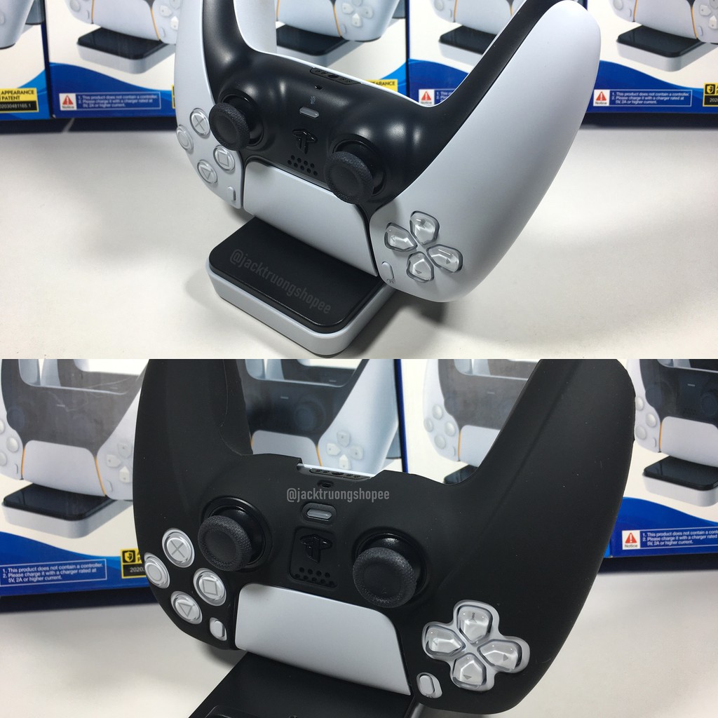 Dock sạc đế sạc đôi Dobe cho Tay cầm PS5 Dualsense Hàng chính hãng