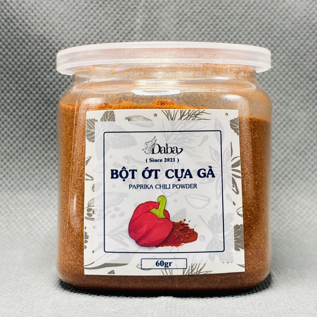 Paprika - Bột Ớt Cựa Gà Không Cay Daba - Gia vị cho bé, healthy giảm cân meal plan fitness gia vị tạo màu tự nhiên.