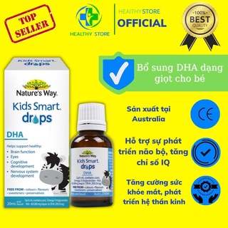 DHA Nature's Way Kids Smart Drops DHA Dạng Giọt Giúp Tăng IQ, Phát Triển Não Bộ Cho Bé 20ml