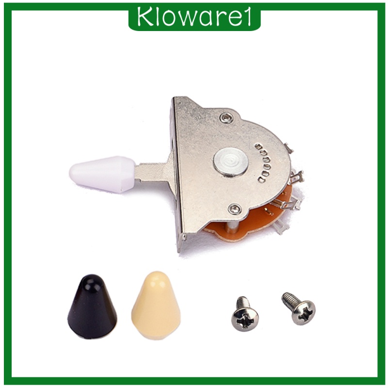 [KLOWARE1]Durable Copper Guitar 5 Way Pickup Selector Switch Toggle w/ 3pcs Tips