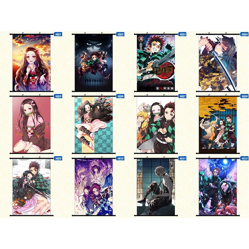 Áp phích Trang trí nội thất hình Anime xinh xắn