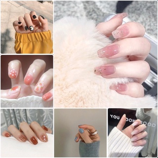 [Hàng mới về] Bộ 24 Móng tay giả ngắn có keo dán R061-R080