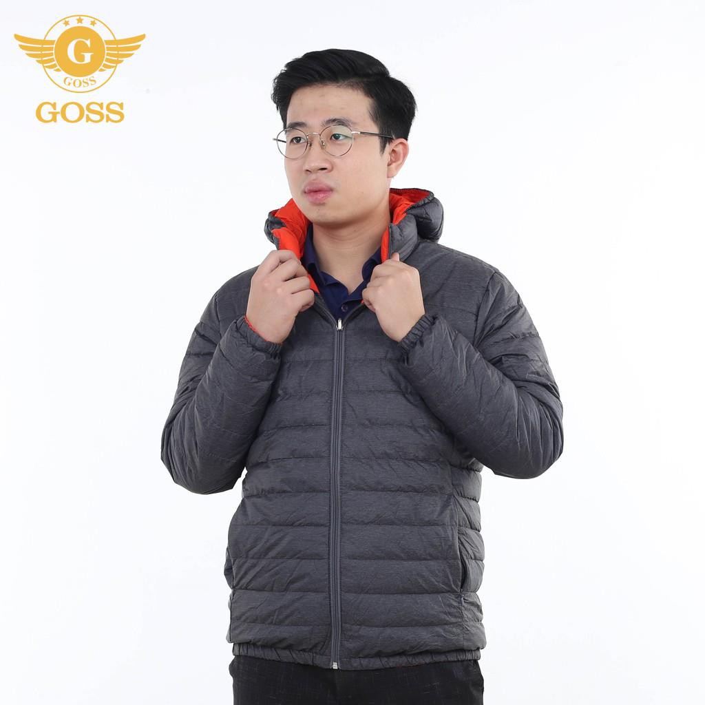 ⭐️SIÊU NHẸ⭐️ Áo phao nam siêu nhẹ siêu ấm có mũ cao cấp chính hãng GOSS AKP18 - Áo khoác phao nam đẹp 2020 | BigBuy360 - bigbuy360.vn