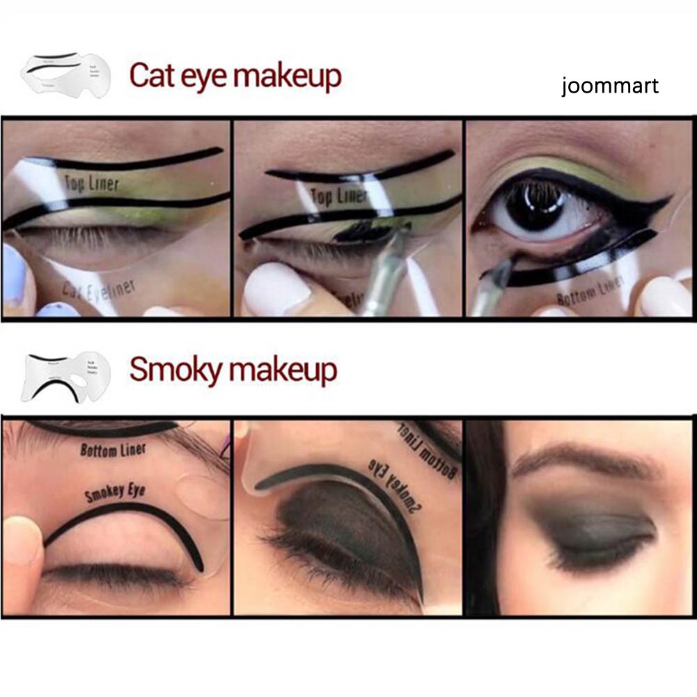 Set 2/10 khuôn kẻ mắt trang điểm chuyên nghiệp