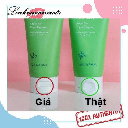 Sữa Rửa Mặt trà xanh Innisfree CÓ BILL sữa rửa mặt innisfree Green Tea Cleansing Foam 150ml Hàn Quốc