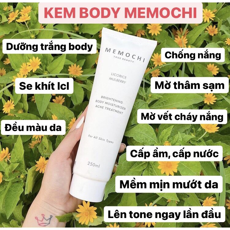 [MUA 1 TẶNG 2]Siêu Combo Dưỡng Trắng (gel tắm ishower + kem body dưỡng trắng memochi) | BigBuy360 - bigbuy360.vn
