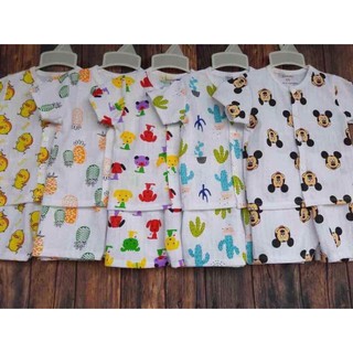 bộ cotton cộc tay cho bé