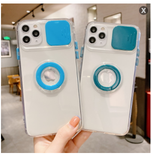 Ốp điện thoại trong suốt có giá đỡ nhẫn cho iPhone 13 12 Mini Pro Max 11 Pro Max X Xr Xs Max 8 7 Plus Se 2020