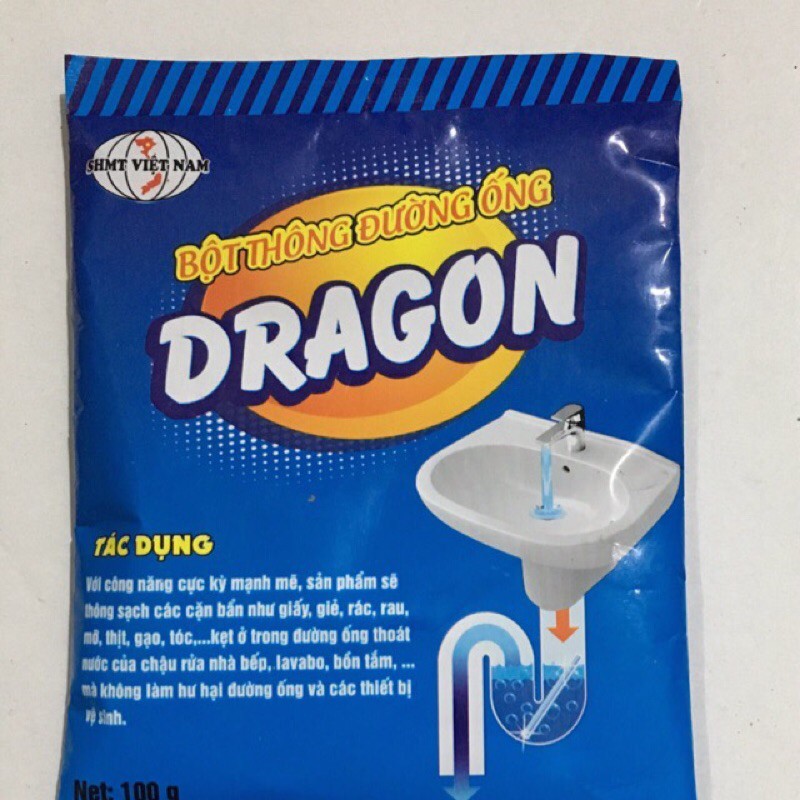 BỘT THÔNG ĐƯỜNG ỐNG DRAGON SIÊU MẠNH MẼ