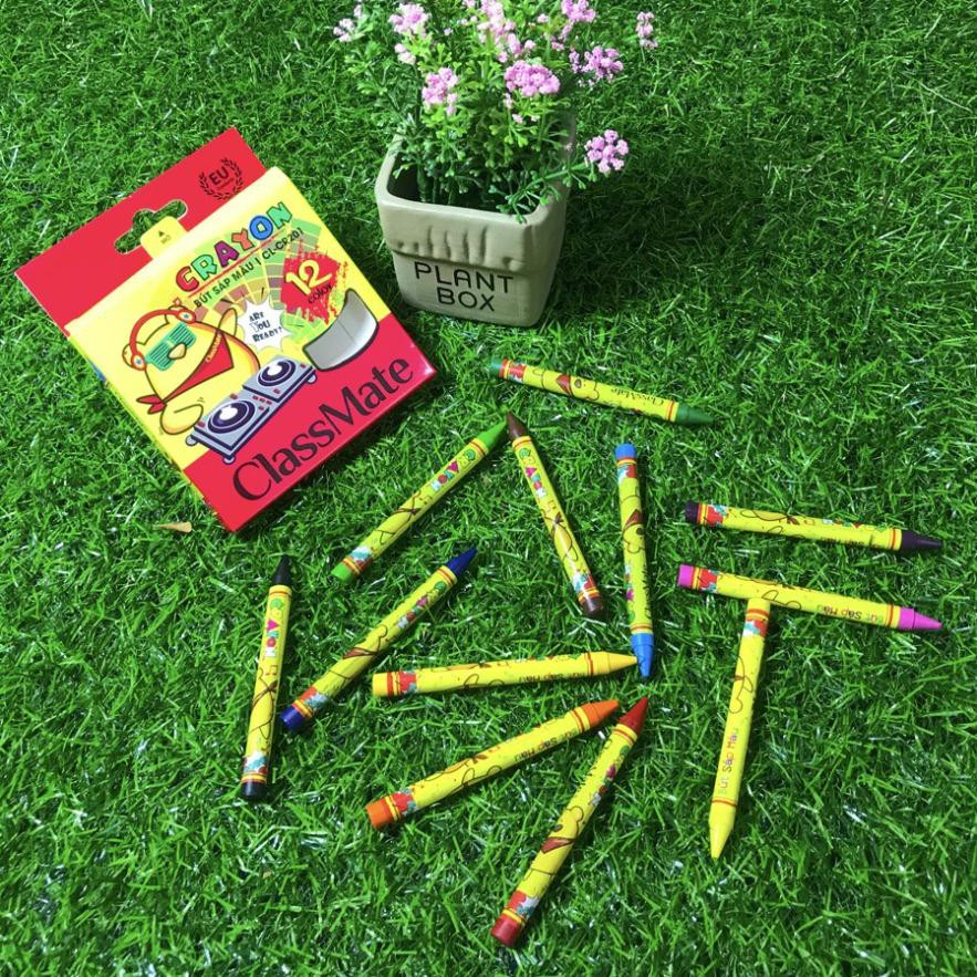 Bút màu sáp 12 màu Class Mate CL-CR201