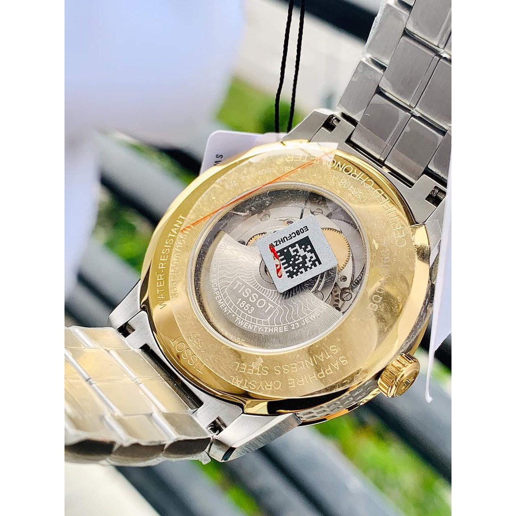 Đồng hồ nam chính hãng Tissot T086.408.22.036.0.00 - Máy cơ tự động - Kính Sapphire- dây thép không rỉ