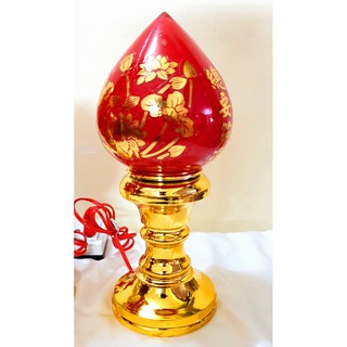 Đèn thờ trái đào cao 16, 18, 25, 30 cm ( 1 Cặp )