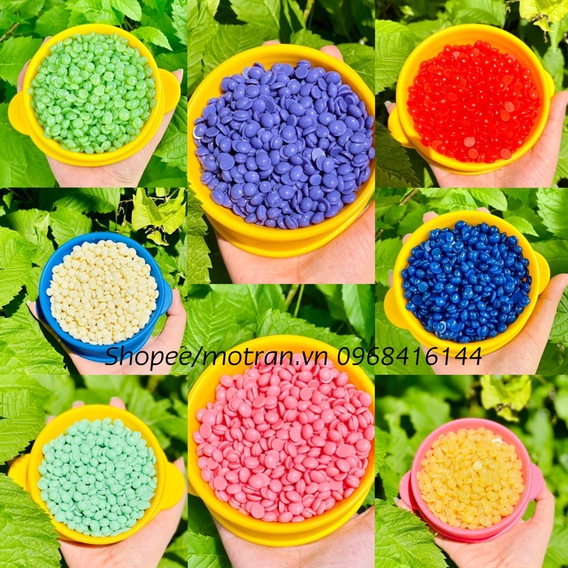 Wax, Sáp wax lông nóng hard wax beans nhập khẩu 100% (100gr), tặng que wax