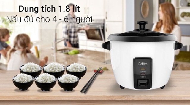 Nồi cơm điện Delites 1.8 lít NCR1801 | BigBuy360 - bigbuy360.vn