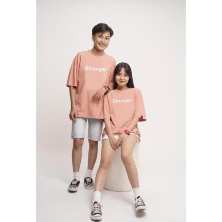 Áo phông tay lỡ form rộng Unisex giá rẻ nam nữ Stronger Phản Quang Local Brand M Studio | BigBuy360 - bigbuy360.vn