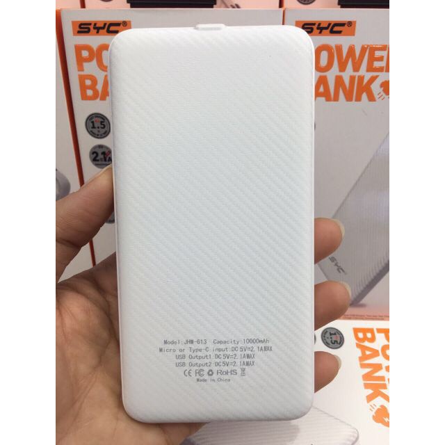 (Chính hãng) Pin dự phòng SYC 10000mah mã JHW 613