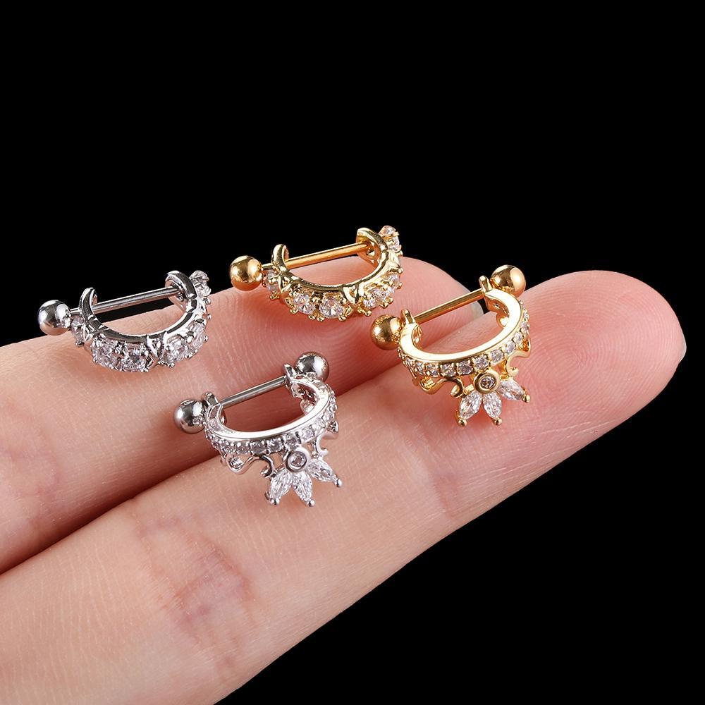 Khuyên Xỏ Sụn Tai Bằng Thép Không Gỉ Thời Trang