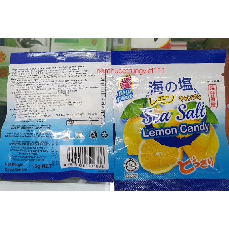 Kẹo chanh muối biển - Sea Salt Lemon Candy