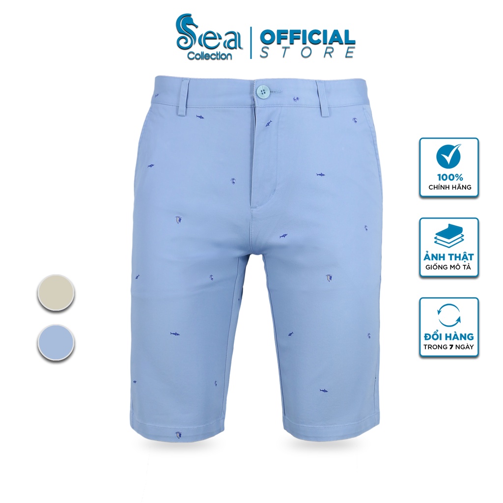 Quần Short Kaki Nam Sea Collection 6961 hoạ tiết mỏ neo