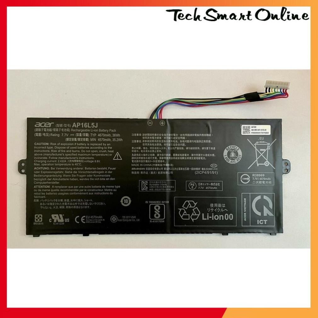 ⚡ Pin Laptop Acer Aspire Swift 5 SF514-52T Spin 1 SP111-32N Loại 36Wh  Mã Pin AP16L5J Hàng mới 100% Full Box