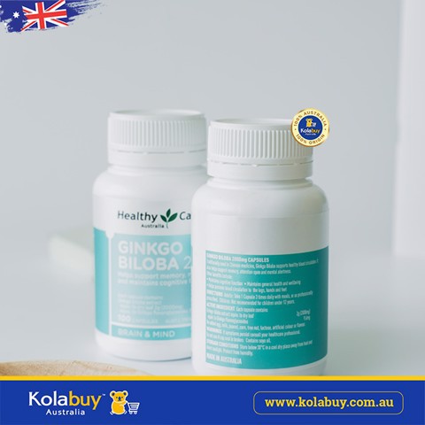 Viên uống bổ não Healthy Care Ginkgo Biloba 2000mg 100 Viên | BigBuy360 - bigbuy360.vn