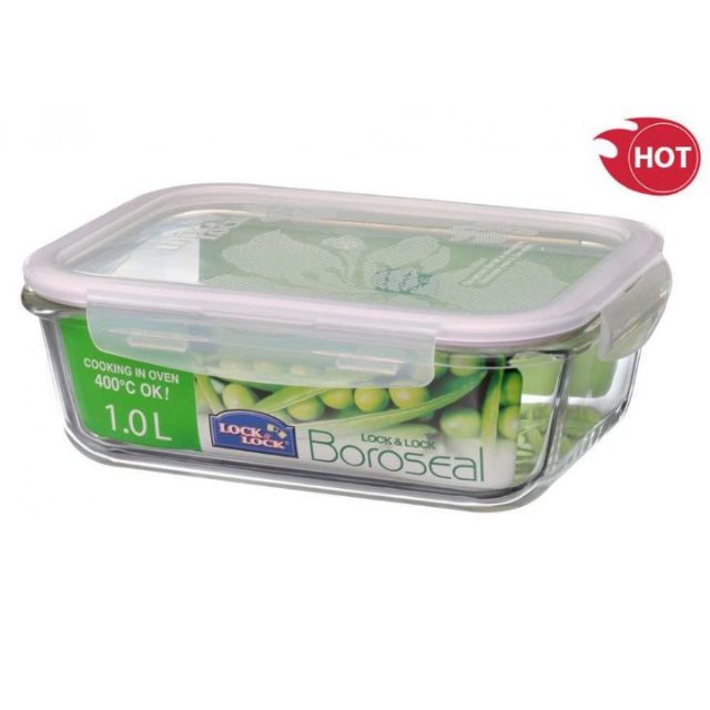 (Bán sỉ) - Hộp thủy tinh chữ nhật Lock&amp;Lock 1 lít/740ml