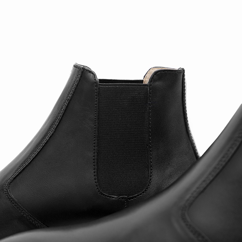 Giày Chelsea Boot Nam ICON DENIM All Black | BigBuy360 - bigbuy360.vn