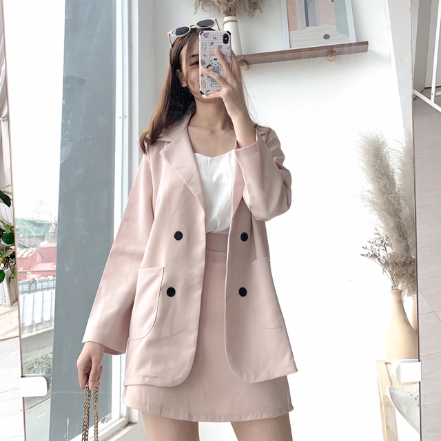 [Mã SR14MAY5 giảm 20K đơn 50K] Set blazer + chân váy