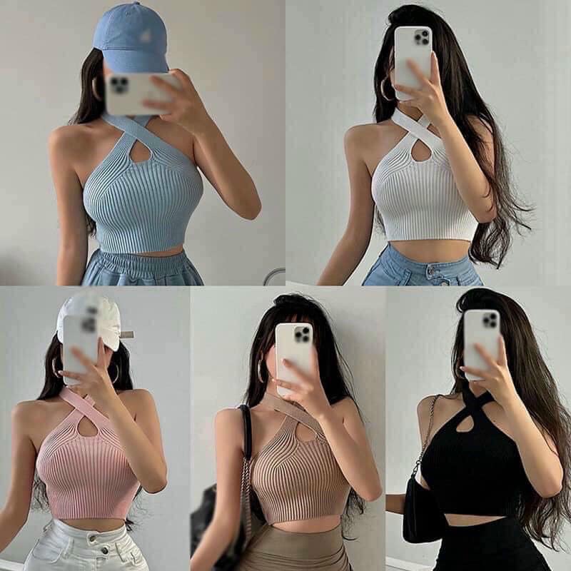 ÁO len yếm sexy 5 màu (kèm ảnh thật và video)