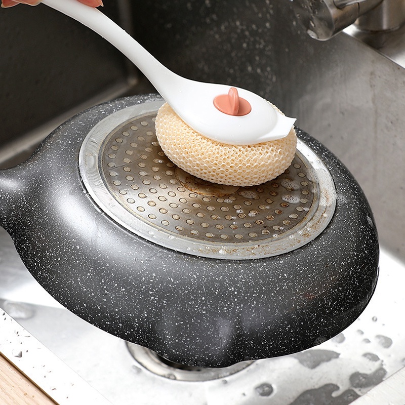 Cọ Vệ Sinh Nhà Bếp Có Tay Cầm Dài Tiện Dụng