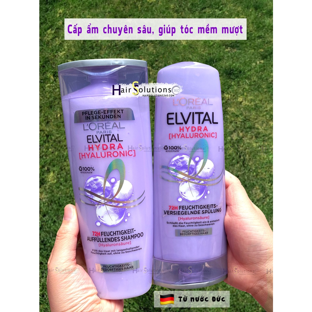 Gội xả cho tóc siêu khô và hư tổn Loreal Hyaluronic