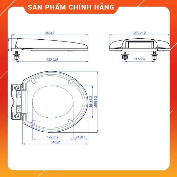 (FreeShip) Nắp bồn cầu Trẻ Em HA-25 Rơi êm