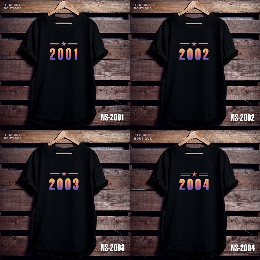 Áo thun năm sinh, áo phông nam nữ tay lỡ form rộng - Tí Chuột Studio