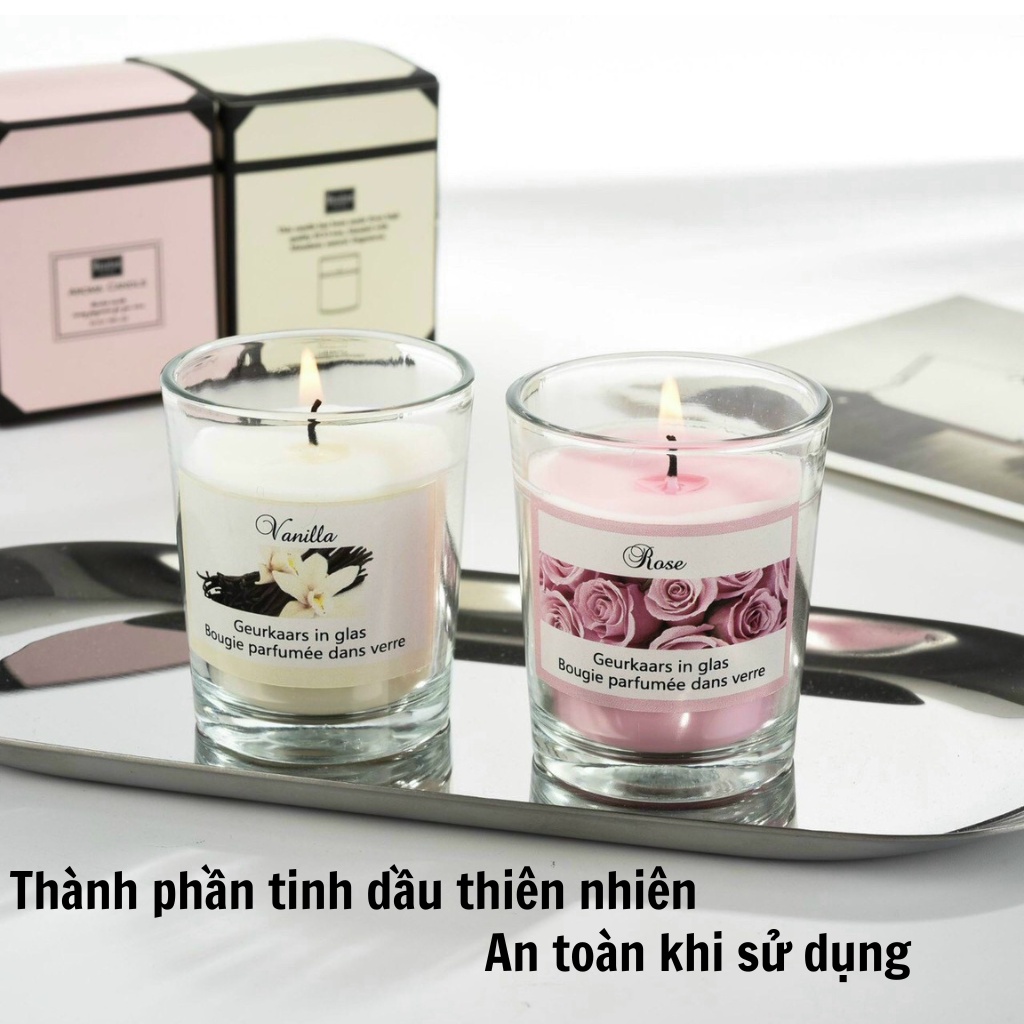 Nến thơm phòng Aroma Candle, hương thơm ngọt ngào tạo không gian ấm áp - thư giãn