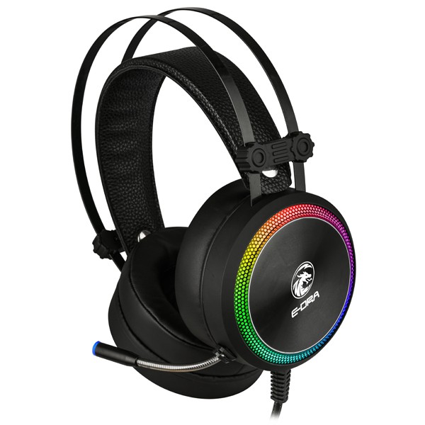 Tai nghe chụp tai game thủ Edra EH412 PRO 7.1 cho máy tính, chơi Game, nghe nhạc có MIC, có dây, chính hãng BH 24 tháng